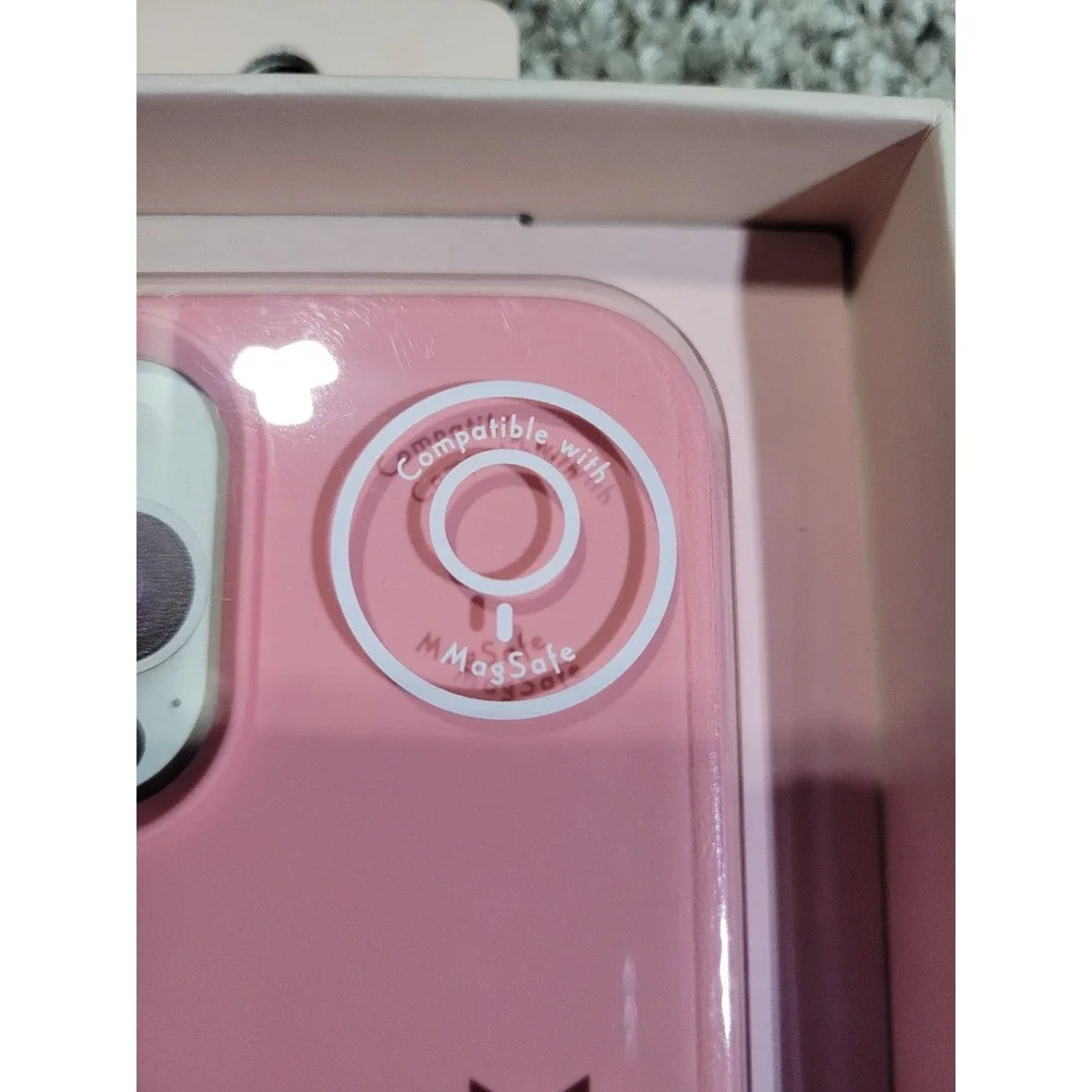 Pink Sky iPhone 13 Pro Max & 12 Pro Max Pink Silicone Protective Magsafe Case